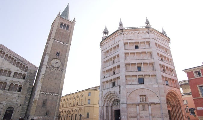 Catedral e Batistério em Parma